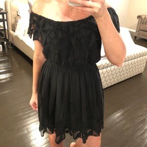 BELL Black Off the Shoulder Dress - Size Medium